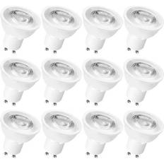 GU10 Light Bulbs Luxrite 50-Watt EQ MR16 Bright White Gu10 Pin Base Dimmable LED Light Bulb 12-Pack LR21503-12PK