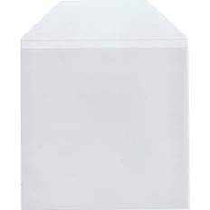 Optical Storage Maxtek Maxtek 100 Pieces Clear Transparent CPP Plastic CD DVD Sleeves Envelope Holder, 100 Micron Thickness