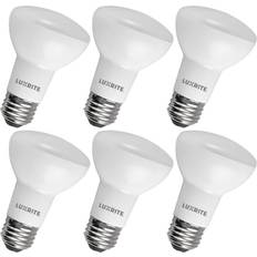 Light Bulbs Luxrite BR20 LED Light Bulbs 6.5W=45W 4000K Cool White Dimmable 1100 Lumens E26 6 Pack