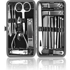 Manicure 19 1 Manicure Kit,Manicure Set Professional,Nail Clipper Set,Pedicure Set Nail Kit, Grooming Kit- Gift Lover, Parents Stainless