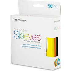 PNY Memorex CD/DVD Sleeves 50 Pack Colors 32020017730