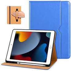DTTO iPad 9th/8th/7th Generation 10.2 Inch Case 2021/2020/2019 Premium Leather Business Folio Stand Cover