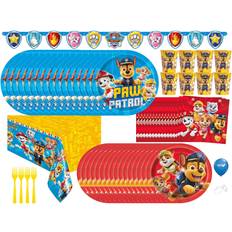 Paw Patrol Birthday Party Supplies Paw Patrol Plates Paw Patrol Napkins Paw Patrol Table Cover Paw Patrol Cups Paw Patrol Decorations -Serves 16 Guests