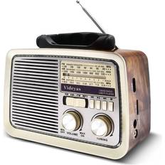 Bluetooth Radios Videyas Videyas AM FM Vintage Retro