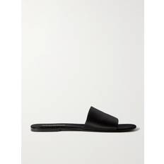 Saint Laurent Herren Pantoffeln & Hausschuhe Saint Laurent Carlyle Silk Satin Crêpe Slides - Silk