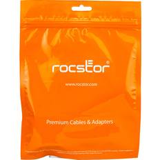 Cables Rocstor Premium Slim 3.5Mm To Right Angle Cable 10