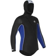 Maglie a compressione Subea Giacca subacquea uomo neoprene 5.5 mm cappuccio nero-blu nero blu elettrico