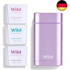 Wild Toiletries Wild Natural Refillable Deodorant Aluminium Free 3 x 40g