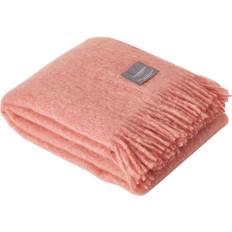 Stackelbergs Mohair Valset Frynse 130x170 cm - Rosa Tæppe Pink (170x130cm)