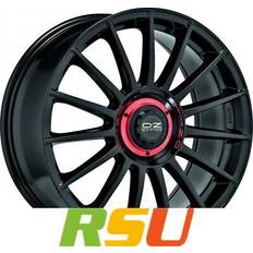 Bilfälgar OZ SUPERTURISMO EVOLUZIONE gloss black + red lettering 8.5Jx20 5x112 ET45