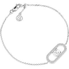 Sif Jakobs Zirconia Bracelets Sif Jakobs Carezza Silver Cubic Zirconia Bracelet