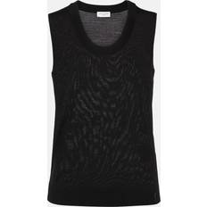 Wol Mouwloze shirts Saint Laurent Cassandre Fine Wool Tank Top