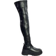 Buffalo Aspha Stretch Overknee Boots - Black