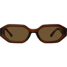 Irene Angular Sunglasses - Ash/Brown