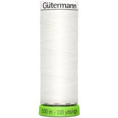 Fils à Coudre Gutermann White Sew All Recycled RPET Thread 100m 800