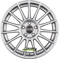 Bilfälgar OZ Superturismo LM Matt Silver Black Lettering 8x18 5/112 ET45 B66.6