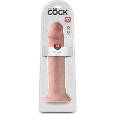 King Cock Sexleksaker King Cock 14 Sugande Dildo Med Sugkopp 36 cm Naturfärg
