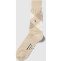 Checkered - Men Underwear Burlington Chaussettes En Coton - Beige