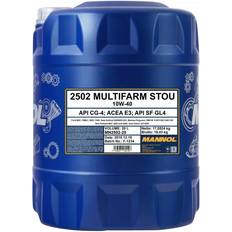Motorolier på tilbud Mannol hydrauliköl + hahn multifarm stou 10w-40 ms16014 cg-4/sf gl4 Motoröl 20L