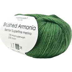 Hjertegarn Brushed Armonia Borstad Superfine Merino Ullgarn Fv 0119 Vårgrönt
