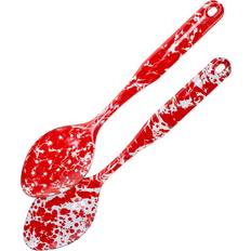 Golden Rabbit Red Swirl Spoon Set