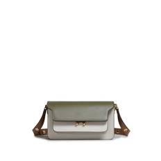 Marni Trunk Ew Crossbody Multi Leather green