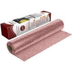 Crafts Firefly Craft Glitter Rose Gold Heat Transfer Vinyl HTV Vinyl for Cricut Heat Press Vinyl for Shirt Transfers Iron On Fabric Sheets 1 Piece 5 Feet by 12.25 Inch Roll