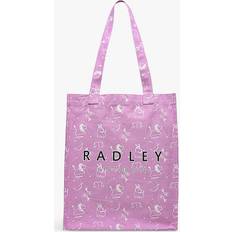 Leather Fabric Tote Bags Radley Astrology Medium Open Top Tote, Sugar Pink