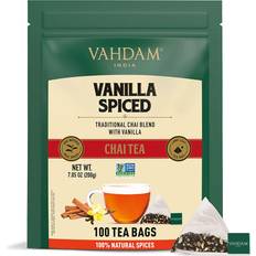 Vanilla Tea Vahdam VAHDAM, Vanilla Spiced Chai Tea 100 3.5oz