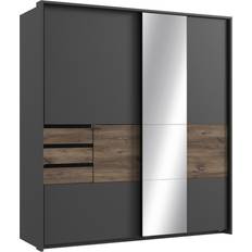 Poco Bamberg Graphite/Oak Kleiderschrank 180x198cm