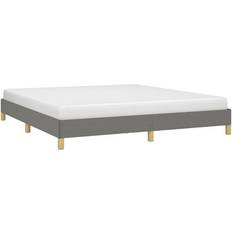 Beds & Mattresses vidaXL Bed Frame Upholstered Platform Bed Slats Support