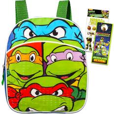 Bags Fast Forward Teenage Mutant Ninja Turtles Mini Backpack Boys, Girls Set TMNT School Bag Bundle with 11" TMNT Backpack, Stickers, More TMNT Backpack Preschool