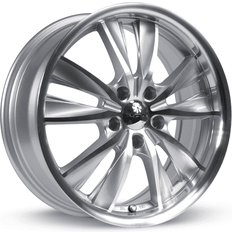 17" - Silver Car Rims RTX Twist 17x7 5x114.3 ET40 CB73.1 Silver Machined Wheel