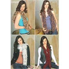 Knitting Patterns Needlework Patterns SIRDAR Loopa Knitting Pattern 8717 Women One Size Scarves