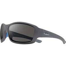 Maverick Graphite Polarized Wrap Sunglasses - Black