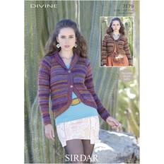 Women Needlework Patterns SIRDAR Divine Knitting Pattern 7179 Women 32 54 Inches Jackets