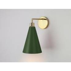 Green Wall Lights HouseOf Olive green cone Wall light