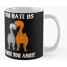 WHIBOS 11oz You Hate Us Cause You Anus- Kitty Mug