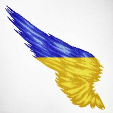 Embroidery Kits Needlework Kits Miniart MINC22008 Crafts Wing Flag Ukraine Bead Embroidery Kit