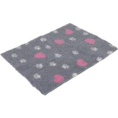 Vetbed Isobed Grey with Paws and Hearts 150 x 100 cm