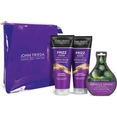 John Frieda Ease Miraculous Recovery Gift Set Shampoo, Conditioner Miracle Drops Smoothing