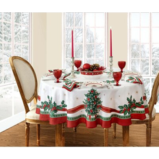 Villeroy & Boch Toy's Delight Christmas Fabric 60 x 84 Oval Tablecloth Grey
