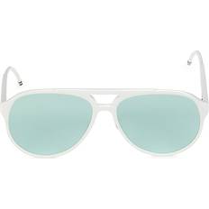 Thom Browne 63MM Aviator White