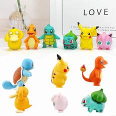 XYTGOGO Pokemon Action Figure Pikachu Collection Toys Party Display Doll 6Pcs