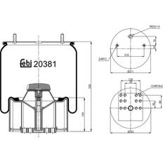 Luftfjädring FEBI BILSTEIN 20381 Bälgar, luftfjädring