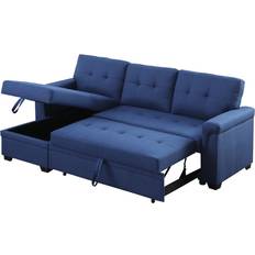 Furniture Lilola Home Lucca Collection 81340BU Sectional Sofa