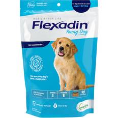 Vetoquinol Flexadin 4 Life Undenatured Type II Collagen Young Dog Chews, Count