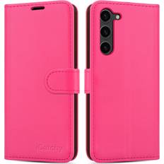 iCatchy Pink Samsung Galaxy S23 Plus Leather Wallet Phone Cover