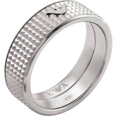 Emporio Armani Men Rings Emporio Armani Herren Ring "EGS2988040514" Edelstahl, silber