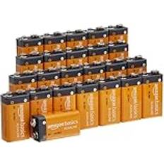Amazon Basics Everyday Alkaliska Batterier 9V 24 Stycken
